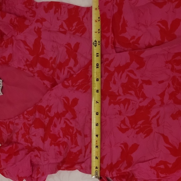 Tanya Taylor size 6 hot pink and red floral 100% silk dress - Picture 12 of 16